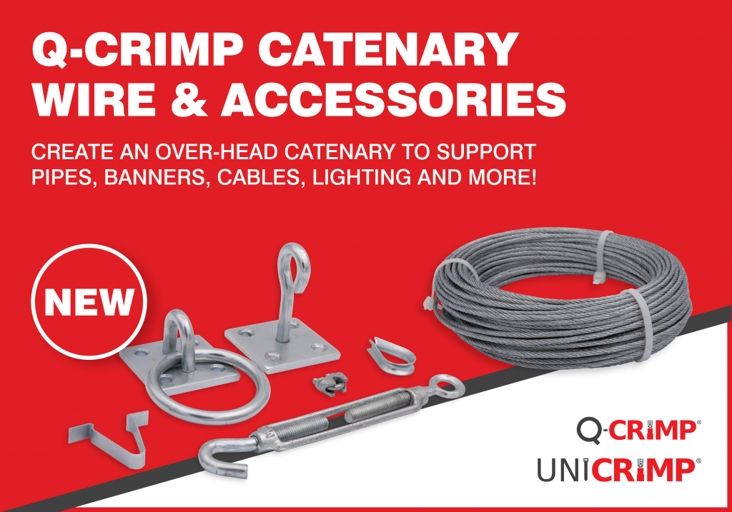 Unicrimp introduces Catenary Wire and Jack Chain ranges Wholesaler